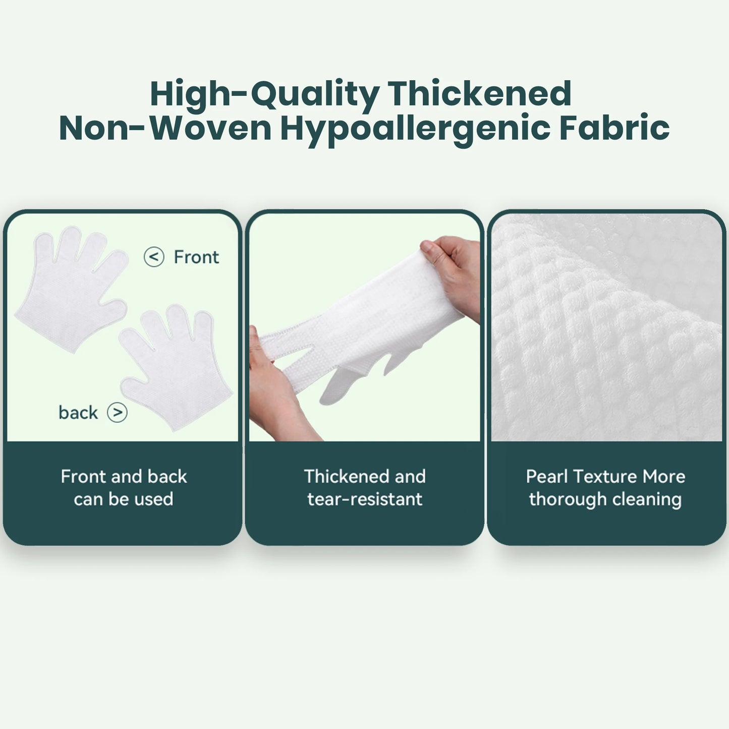 Pet Glove Wipes - 5 Packs (10 Gloves)
